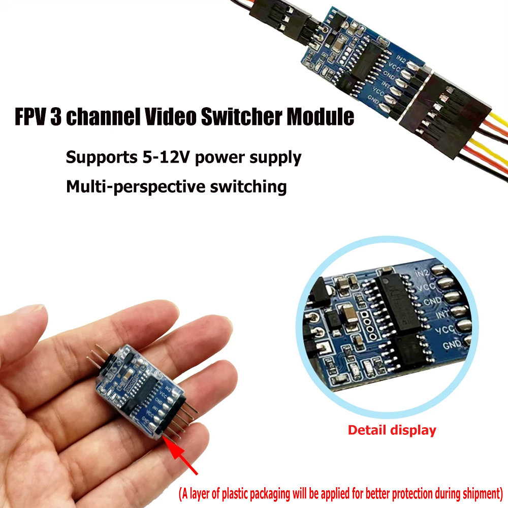5.8G 3 Channel Video Switcher  - огляд і ціна Drone Camera