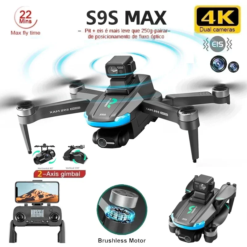 NEW S9S MAX MINI Drone 4K 2-Ax - огляд і ціна Drone Gps Mount