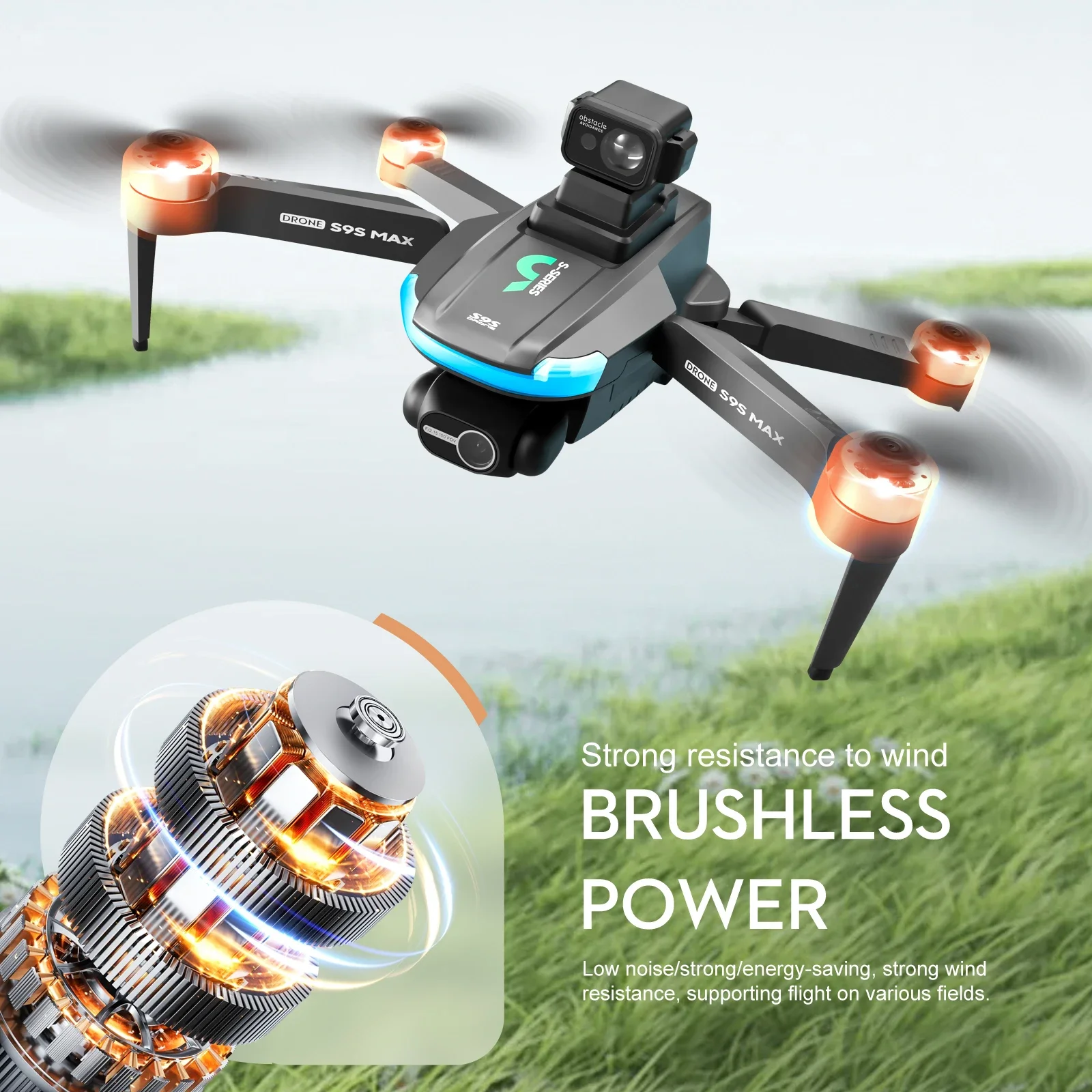 NEW S9S MAX MINI Drone 4K 2-Ax - огляд і ціна Drone Gps Mount